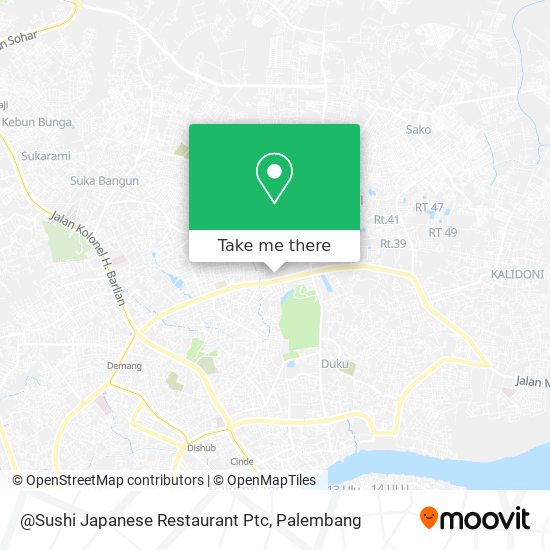 @Sushi Japanese Restaurant Ptc map