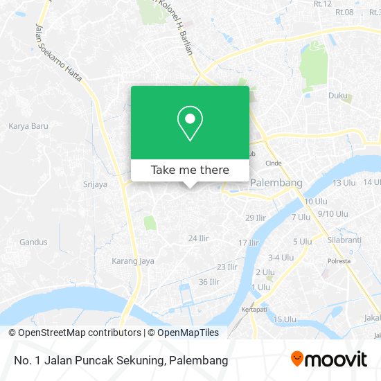 No. 1 Jalan Puncak Sekuning map
