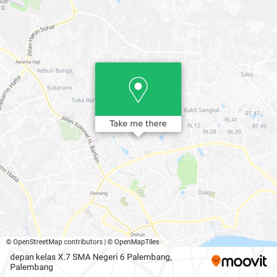 depan kelas X.7 SMA Negeri 6 Palembang map