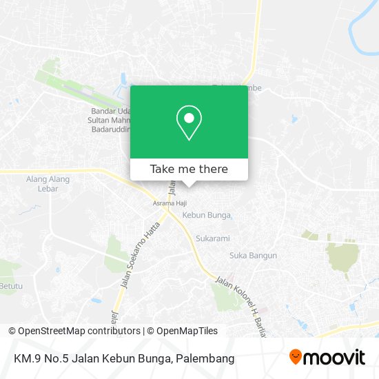 KM.9 No.5 Jalan Kebun Bunga map