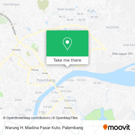 Warung H. Madina Pasar Kuto map