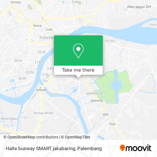 Halte busway SMART jakabaring map