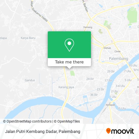 Jalan Putri Kembang Dadar map