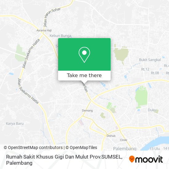 Rumah Sakit Khusus Gigi Dan Mulut Prov.SUMSEL map