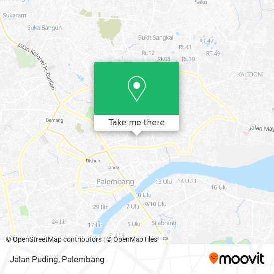 Jalan Puding map