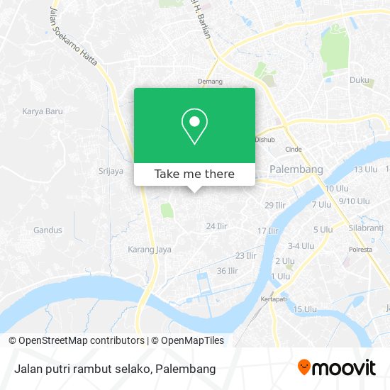 Jalan putri rambut selako map