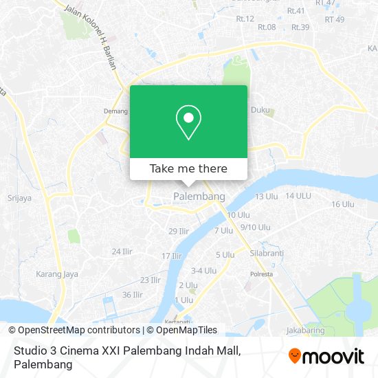 Studio 3 Cinema XXI Palembang Indah Mall map