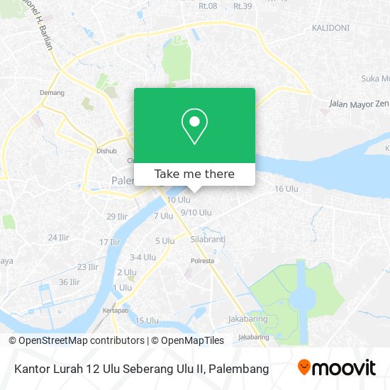 Kantor Lurah 12 Ulu Seberang Ulu II map