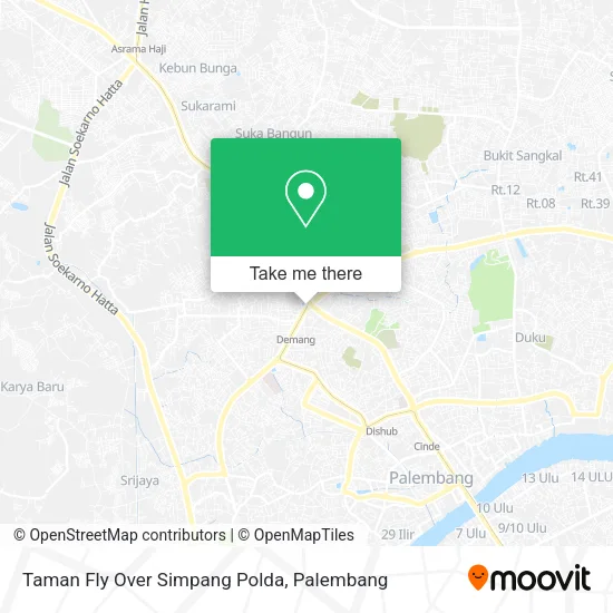 Taman Fly Over Simpang Polda map