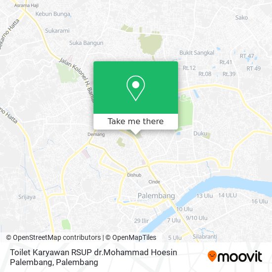 Toilet Karyawan RSUP dr.Mohammad Hoesin Palembang map