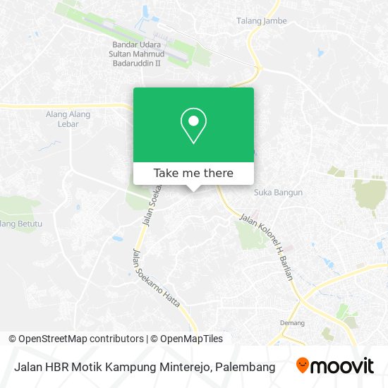 Jalan HBR Motik Kampung Minterejo map