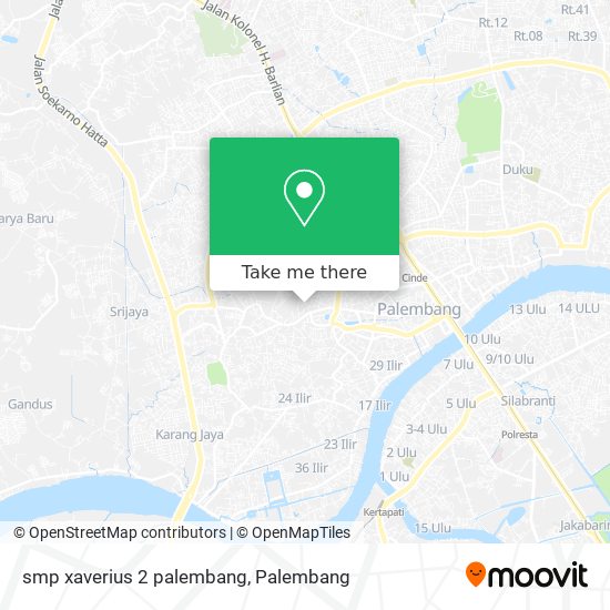 smp xaverius 2 palembang map