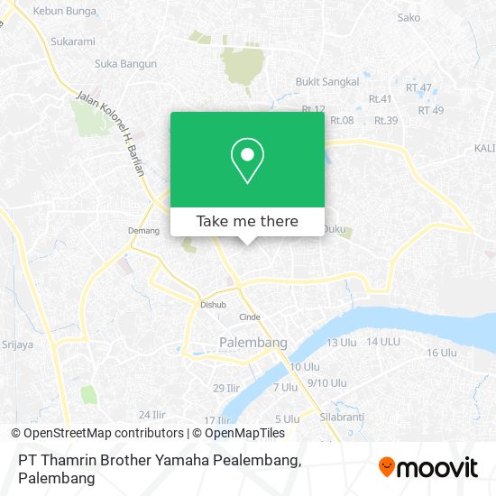 PT Thamrin Brother Yamaha Pealembang map