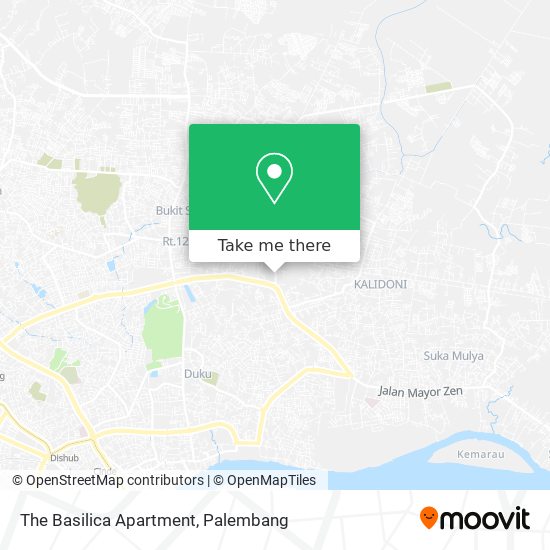 The Basilica Apartment map