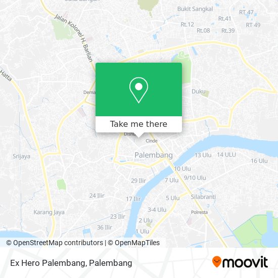 Ex Hero Palembang map