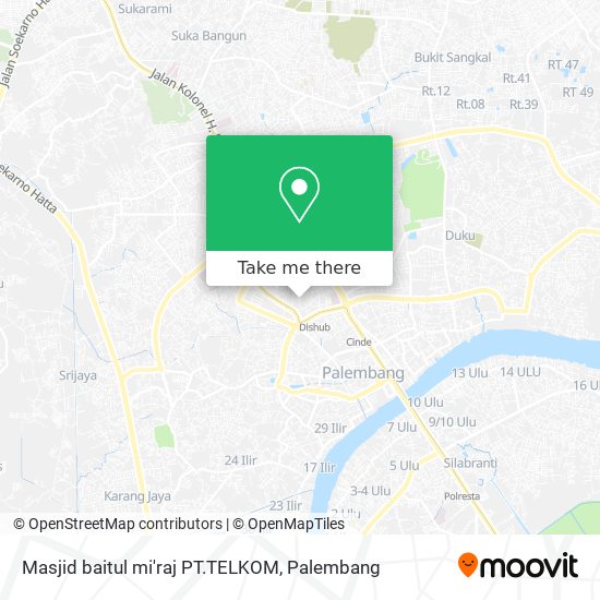 Masjid baitul mi'raj PT.TELKOM map