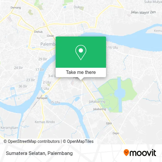 Sumatera Selatan map