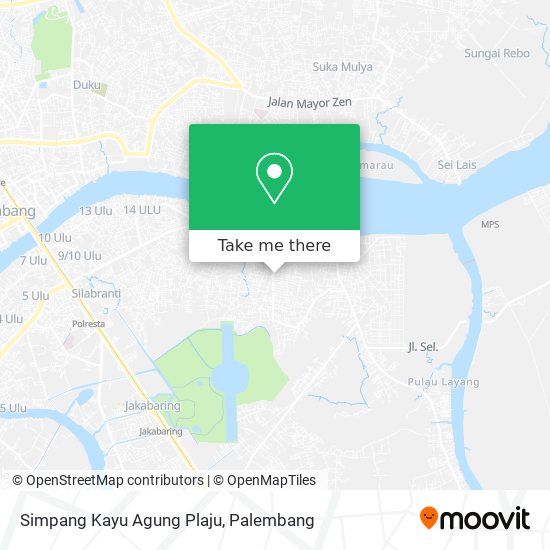 Simpang Kayu Agung Plaju map