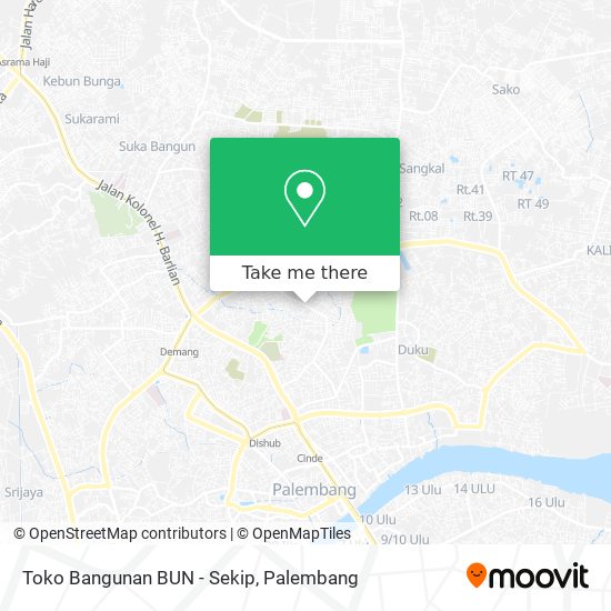 Toko Bangunan BUN - Sekip map