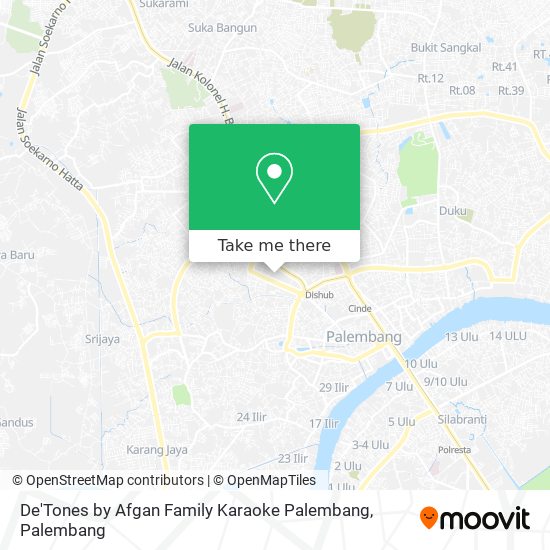 De'Tones by Afgan Family Karaoke Palembang map