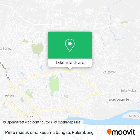 Pintu masuk sma kusuma bangsa map