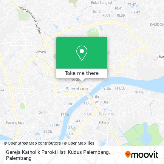 Gereja Katholik Paroki Hati Kudus Palembang map