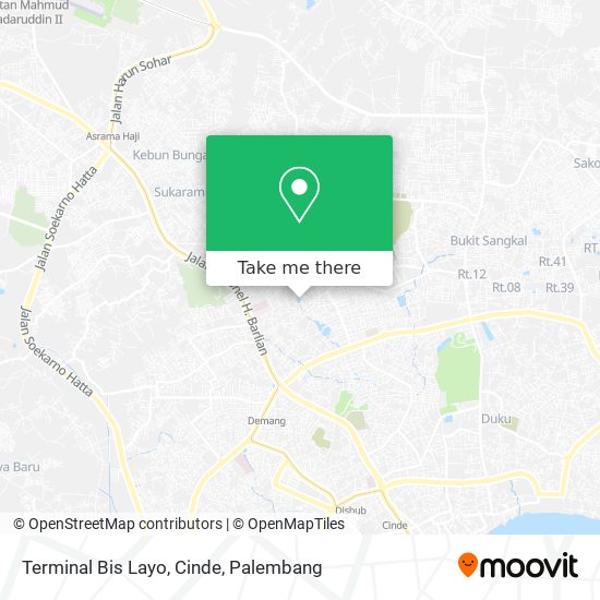 Terminal Bis Layo, Cinde map