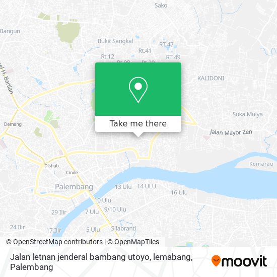 Jalan letnan jenderal bambang utoyo, lemabang map
