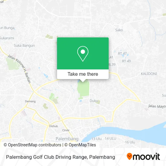 Palembang Golf Club Driving Range map