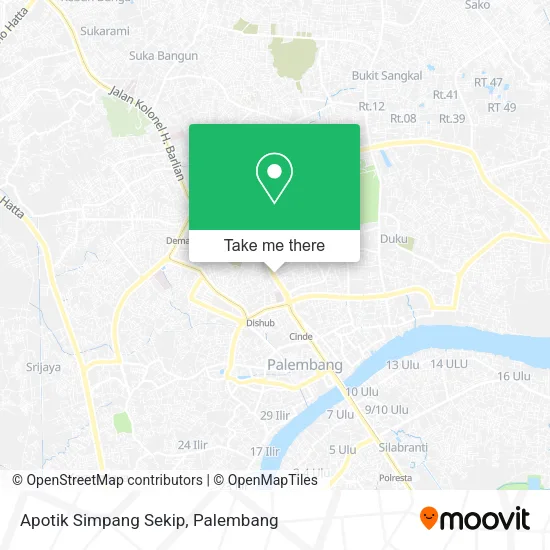Apotik Simpang Sekip map