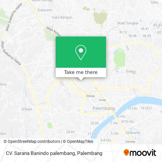 CV. Sarana Banindo palembang map
