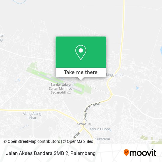 Jalan Akses Bandara SMB 2 map