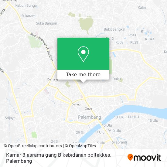 Kamar 3 asrama gang B kebidanan poltekkes map