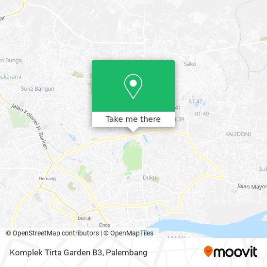 Komplek Tirta Garden B3 map