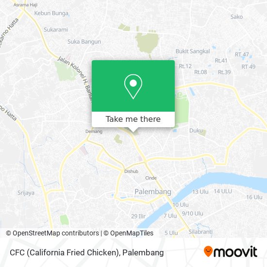 CFC (California Fried Chicken) map