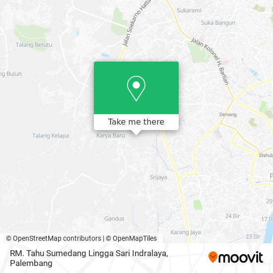 RM. Tahu Sumedang Lingga Sari Indralaya map