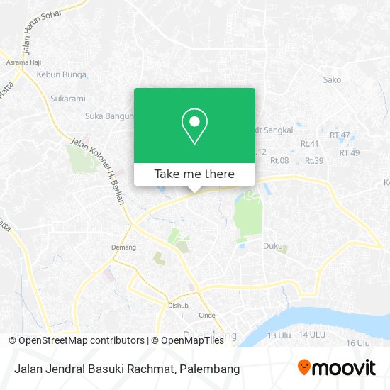 Jalan Jendral Basuki Rachmat map