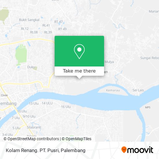 Kolam Renang. PT. Pusri map