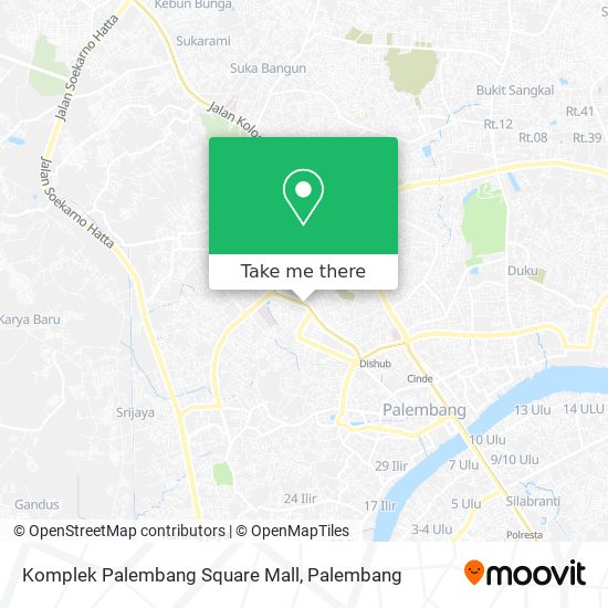 Komplek Palembang Square Mall map