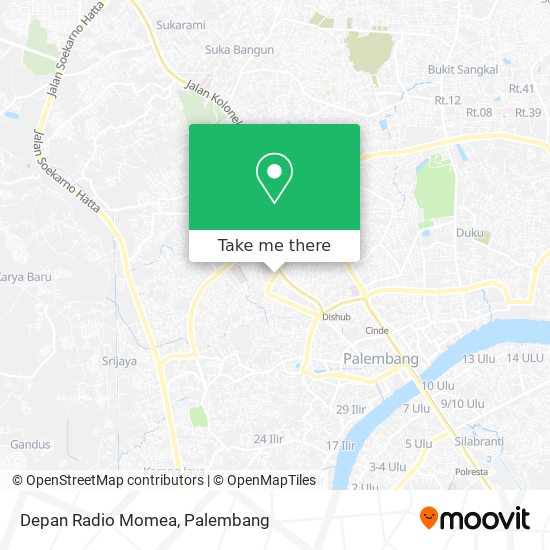 Depan Radio Momea map