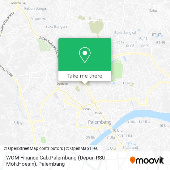 WOM Finance Cab.Palembang (Depan RSU Moh.Hoesin) map