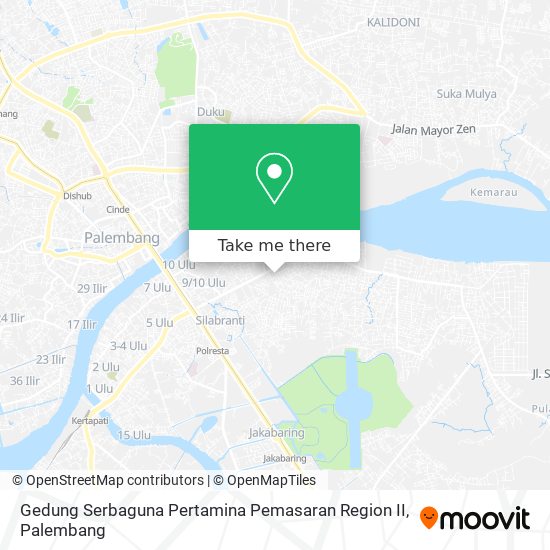 Gedung Serbaguna Pertamina Pemasaran Region II map