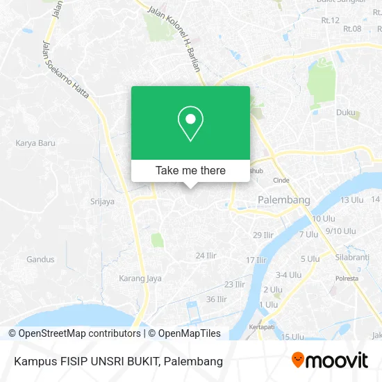 Kampus FISIP UNSRI BUKIT map