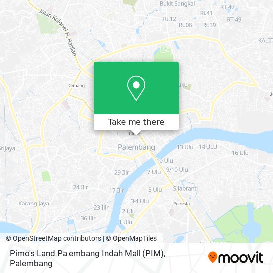 Pimo's Land Palembang Indah Mall (PIM) map