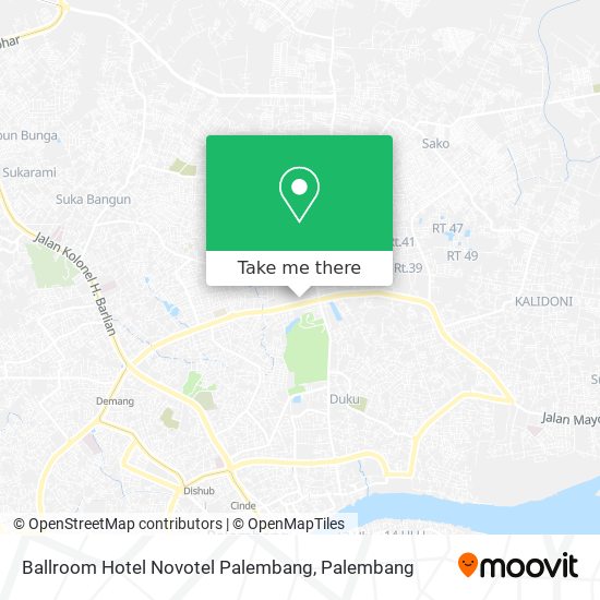 Ballroom Hotel Novotel Palembang map