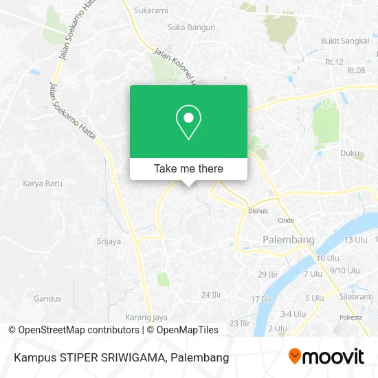 Kampus STIPER SRIWIGAMA map
