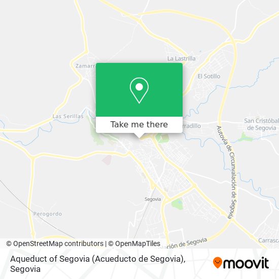 mapa Aqueduct of Segovia (Acueducto de Segovia)