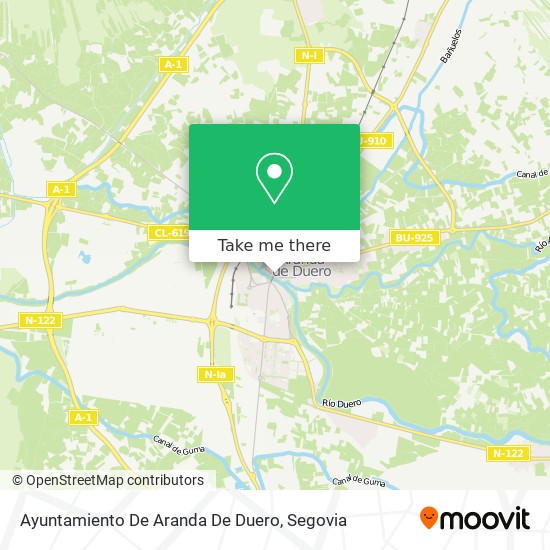 Ayuntamiento De Aranda De Duero map