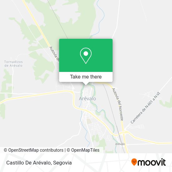 Castillo De Arévalo map