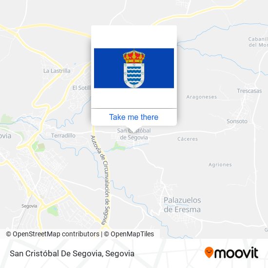 mapa San Cristóbal De Segovia